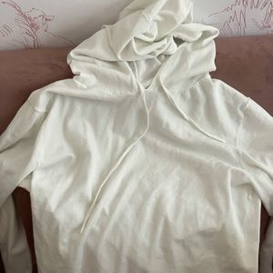 Aritzia White Hoodie | Babaton | S